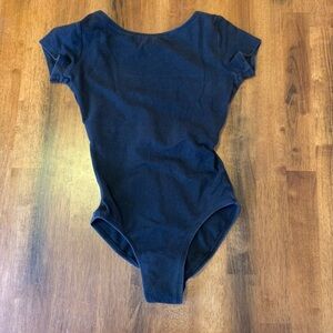Theatricals Leotard Adult XS Black Open Back Dance